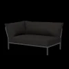 Houe - LEVEL 2 Corner, left - Char. Fabric - 139x92,5 cm