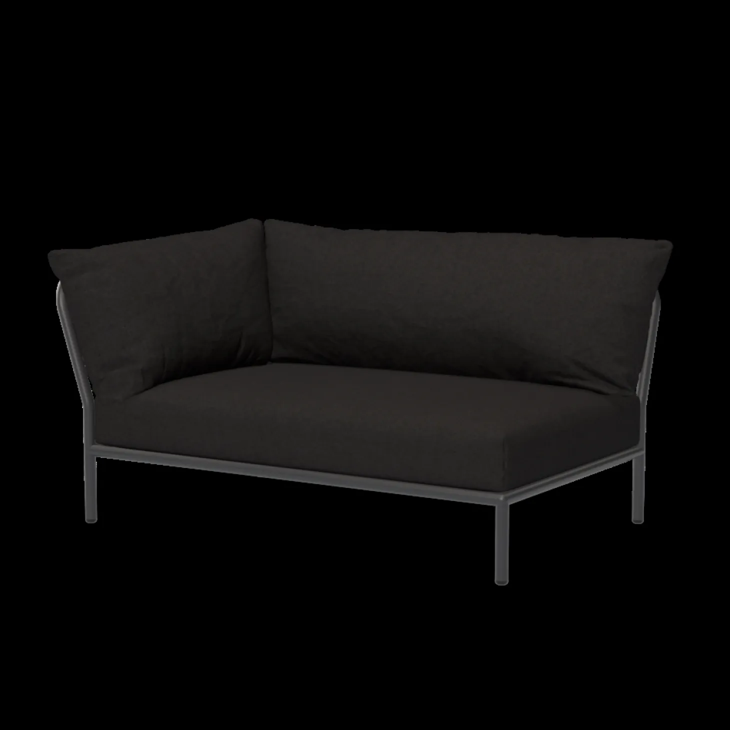 Houe - LEVEL 2 Corner, left - Char. Fabric - 139x92,5 cm
