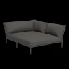 Houe - LEVEL 2 Cozy Corner, right - Dark grey. Fabric