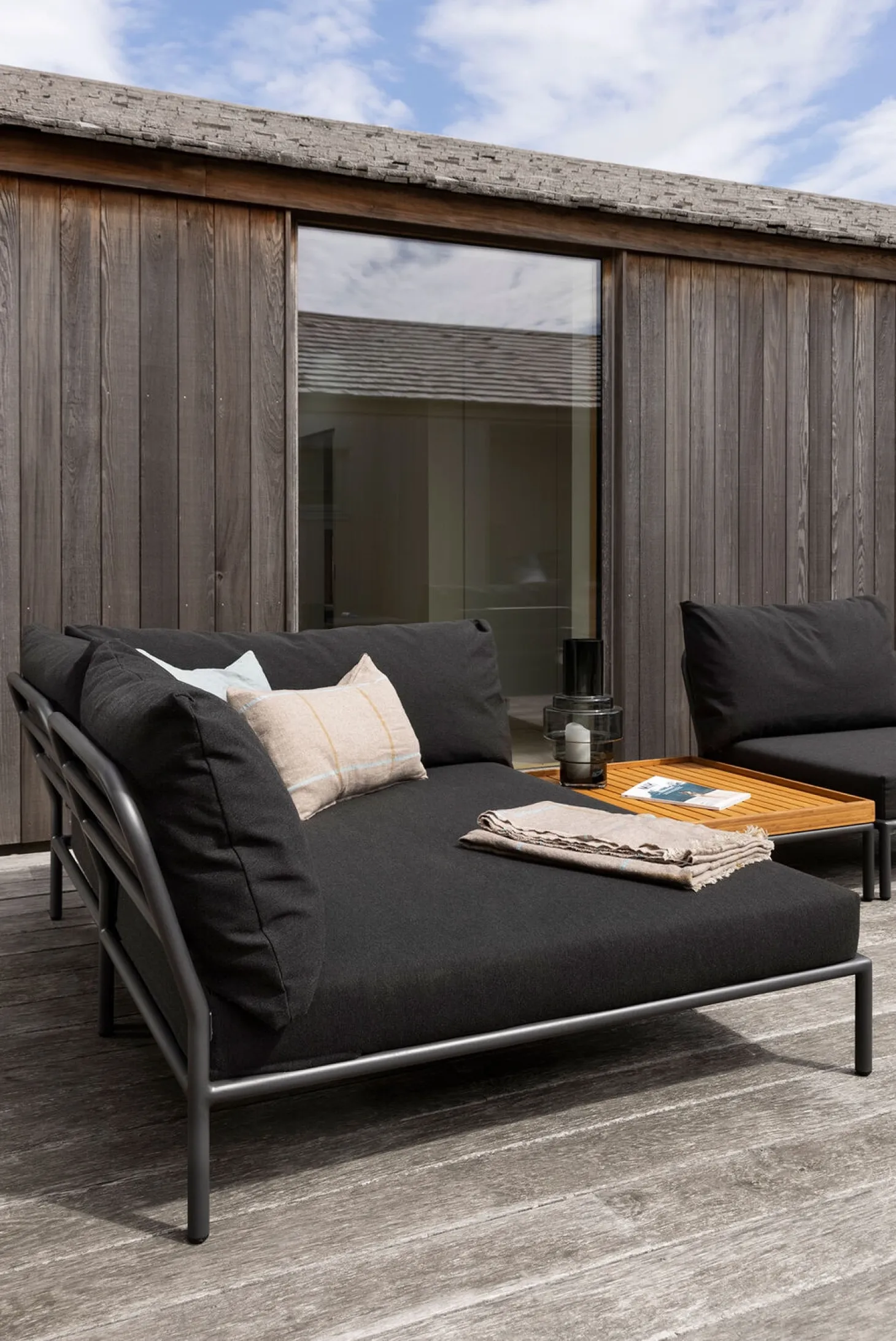 Houe - LEVEL 2 Cozy Corner, right - Dark grey. Fabric