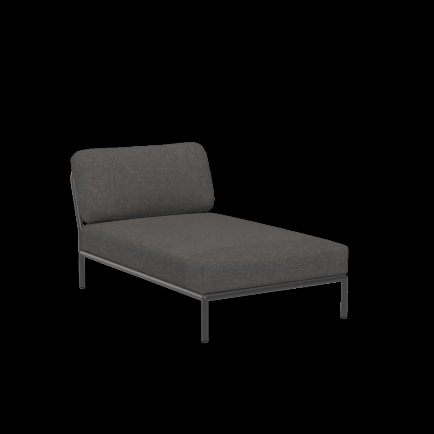 Houe - LEVEL Chaiselong - Dark grey. Fabric