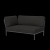 Houe - LEVEL Corner, left - Sooty grey. Fabric