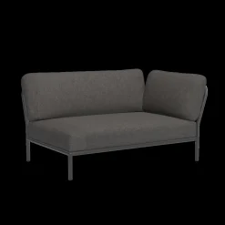 Houe - LEVEL Corner, right - Dark grey. Fabric