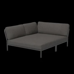 Houe - LEVEL Cozy Corner, left - Dark grey. Fabric