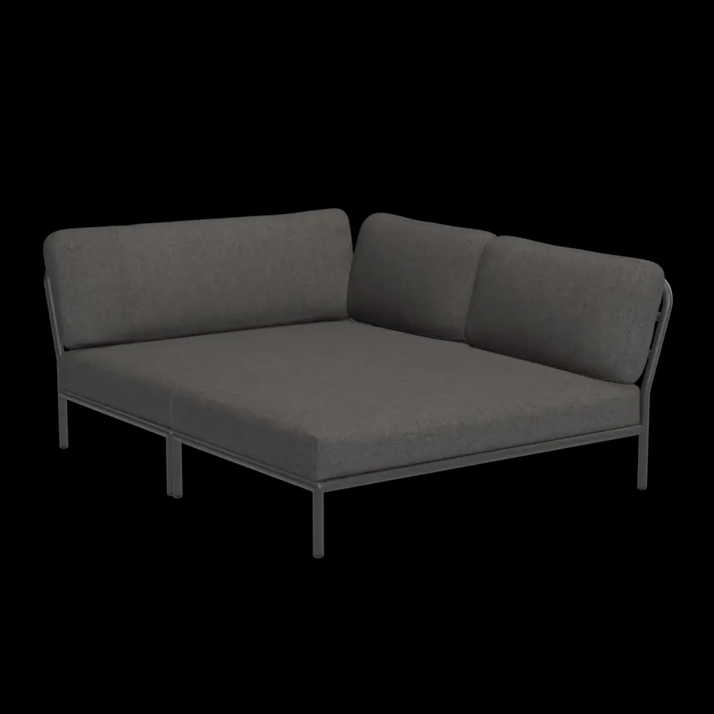 Houe - LEVEL Cozy Corner, right - Dark grey. Fabric