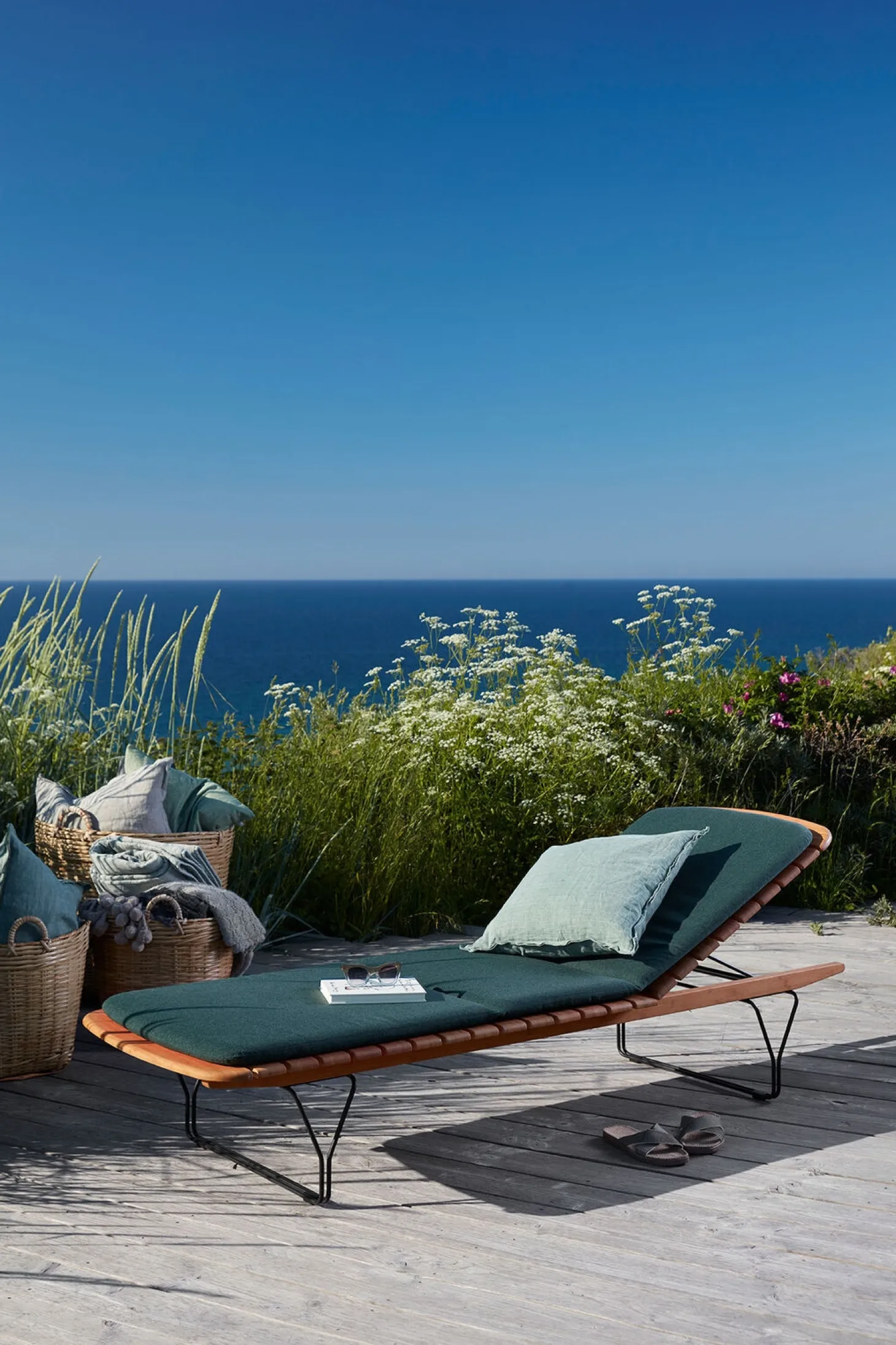 Houe - MOLO Sunbed Cushion - Alpine. Fabric
