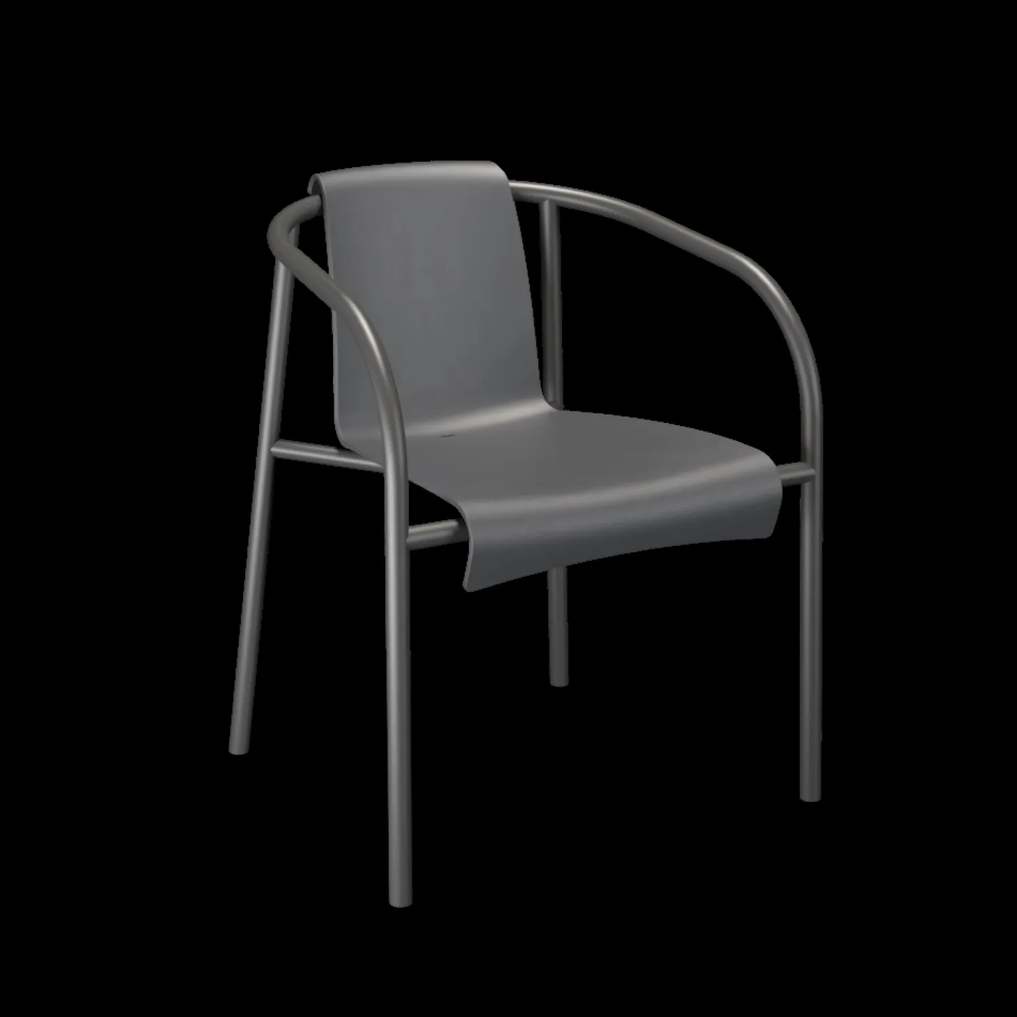 Houe - NAMI Dining chair with armrest - Dark grey