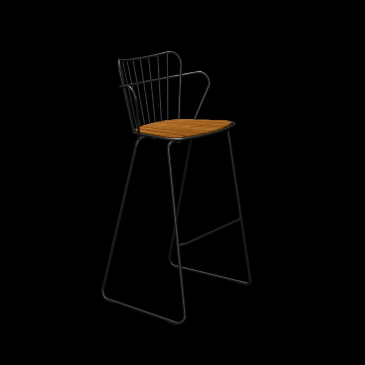 Houe - PAON Bar chair - Black. Seat
