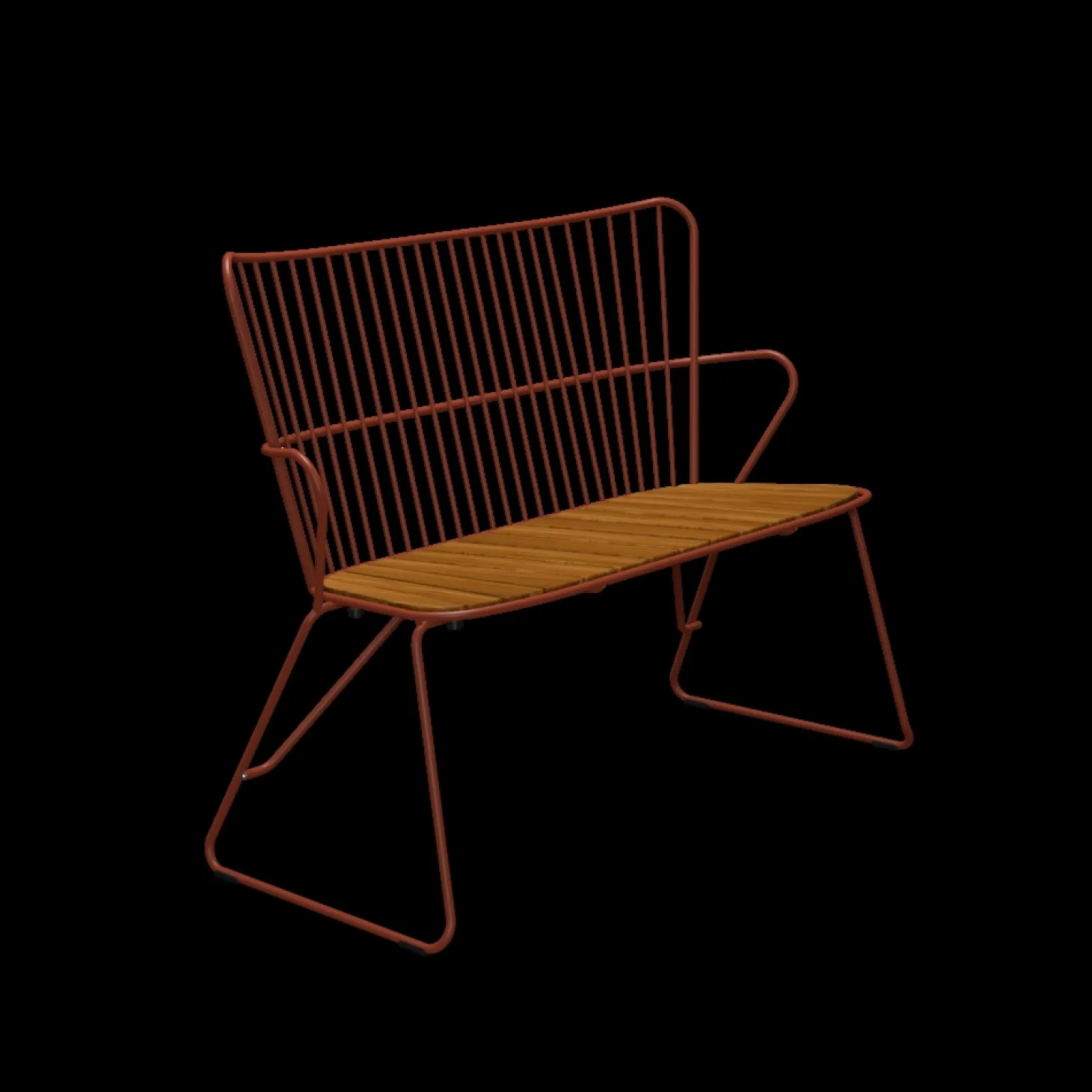 Houe - PAON Bench - Paprika. Seat