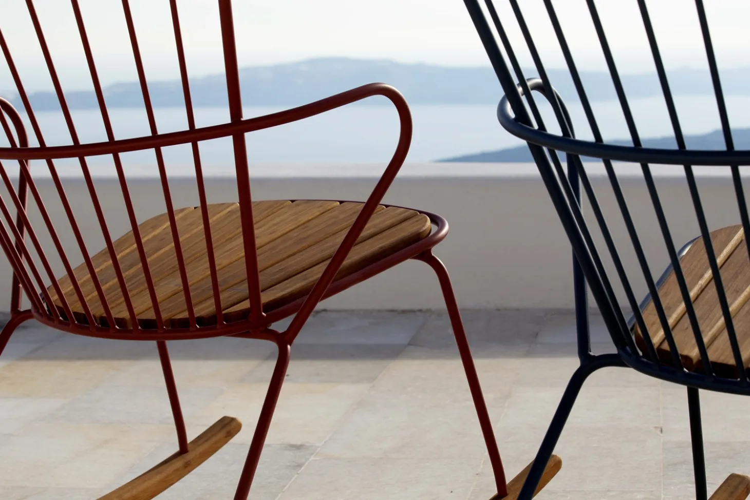 Houe - PAON Rocking chair - Midnight. Seat