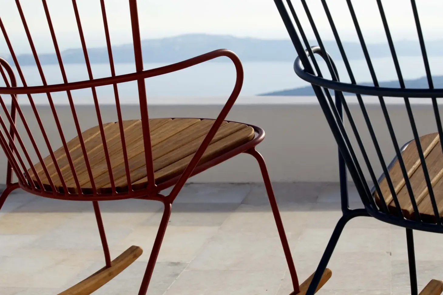 Houe - PAON Rocking chair - Paprika. Seat