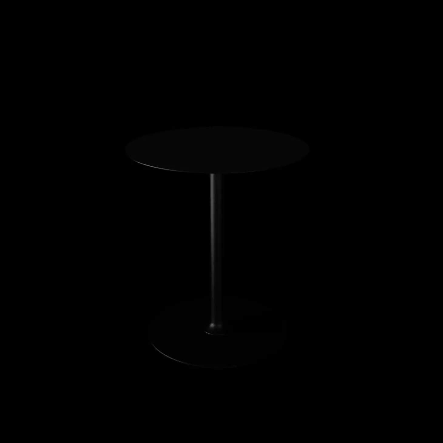 Houe - PICO Café table with round base, Ø640 - Sort