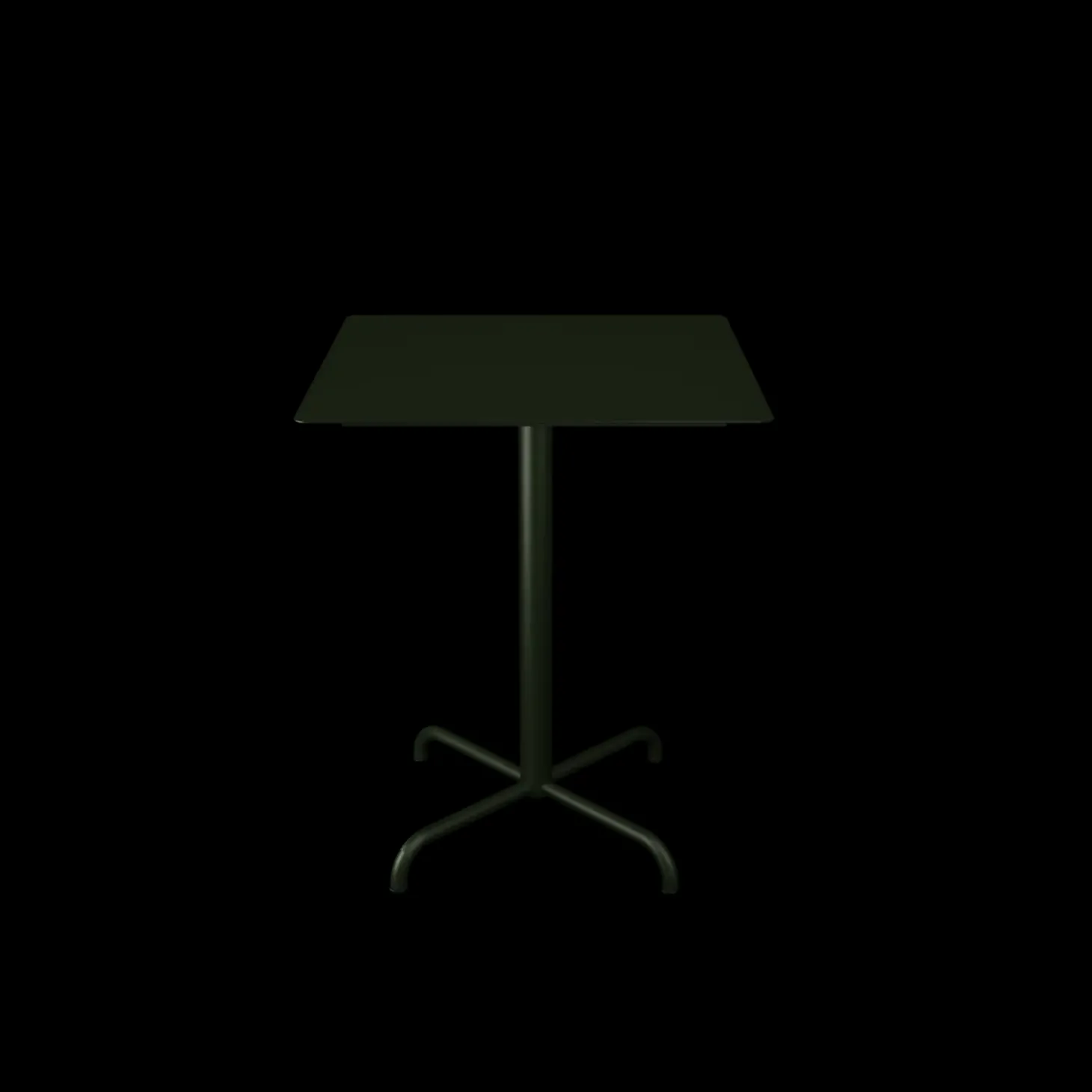 Houe - PICO Café table with 4 star base, 600x600mm - Oliven Grøn