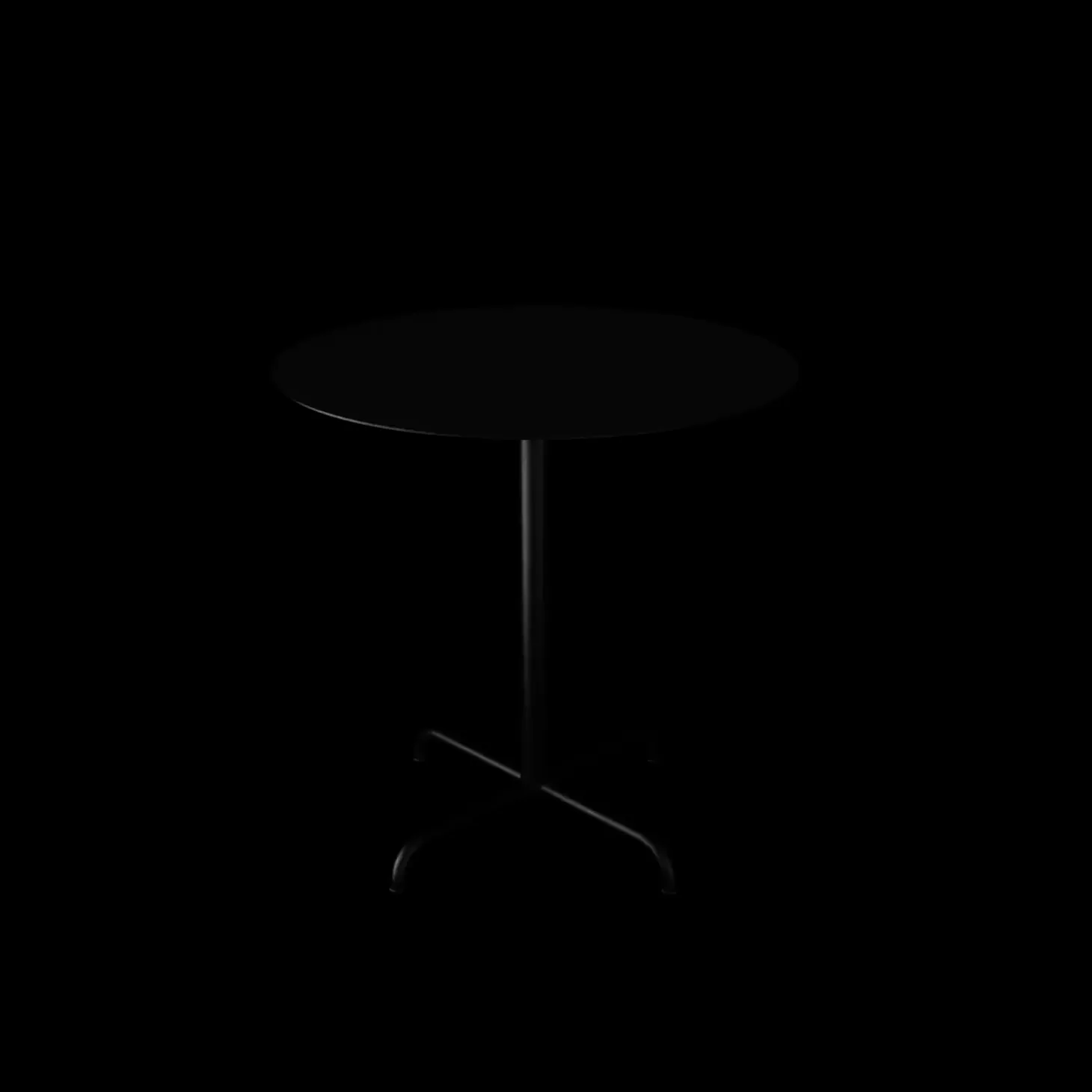 Houe - PICO Café table with 4 star base, Ø740 - Sort