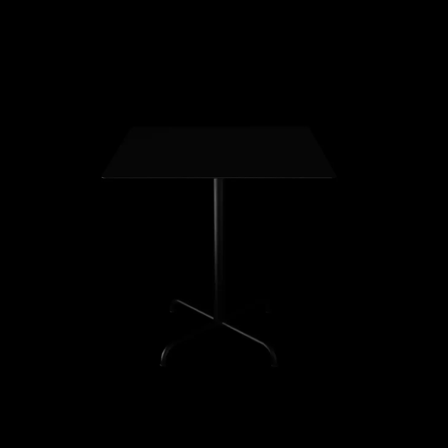 Houe - PICO Café table with 4 star base, 700x700mm - Sort