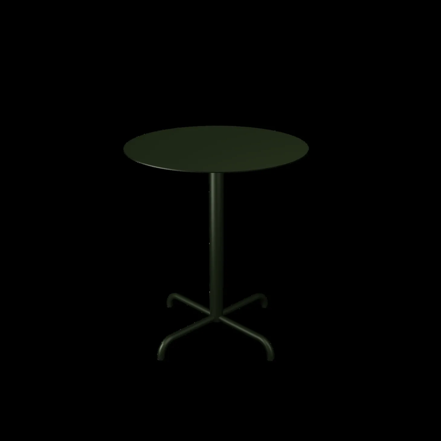Houe - PICO Café table with 4 star base, Ø640 - Oliven Grøn