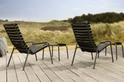Houe - ReCLIPS Lounge chair - Olive green. Armrest i bambus