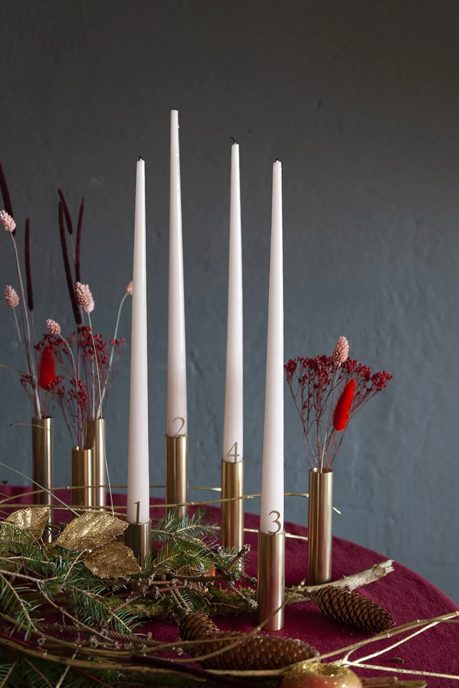 Hove Home - Adventstal til lysestager - Black Powder Coated Steel