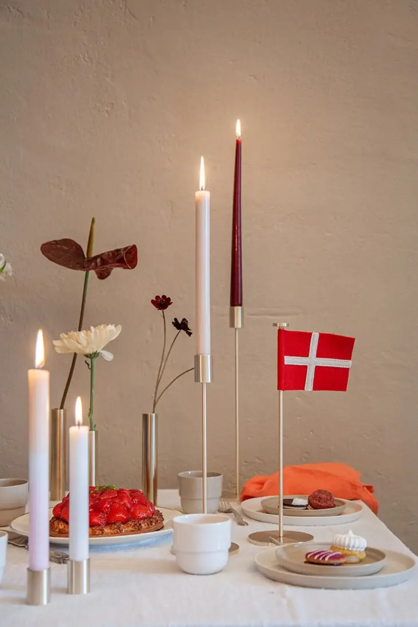Hove Home - High Light lysestage - Rustfrit stål - H36 cm
