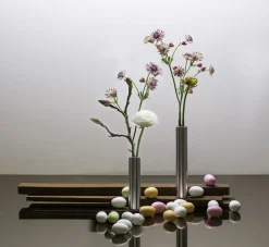 Hove Home - Slim Vase Rustfri stål - Højde 14 cm