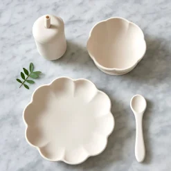 Jack o Juno - Børne Spisesæt - Little Poppy Dining Set - Cream