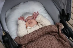 Jack o Juno - Tæppe - Knitted Merino Wool Blanket - Lys Grå