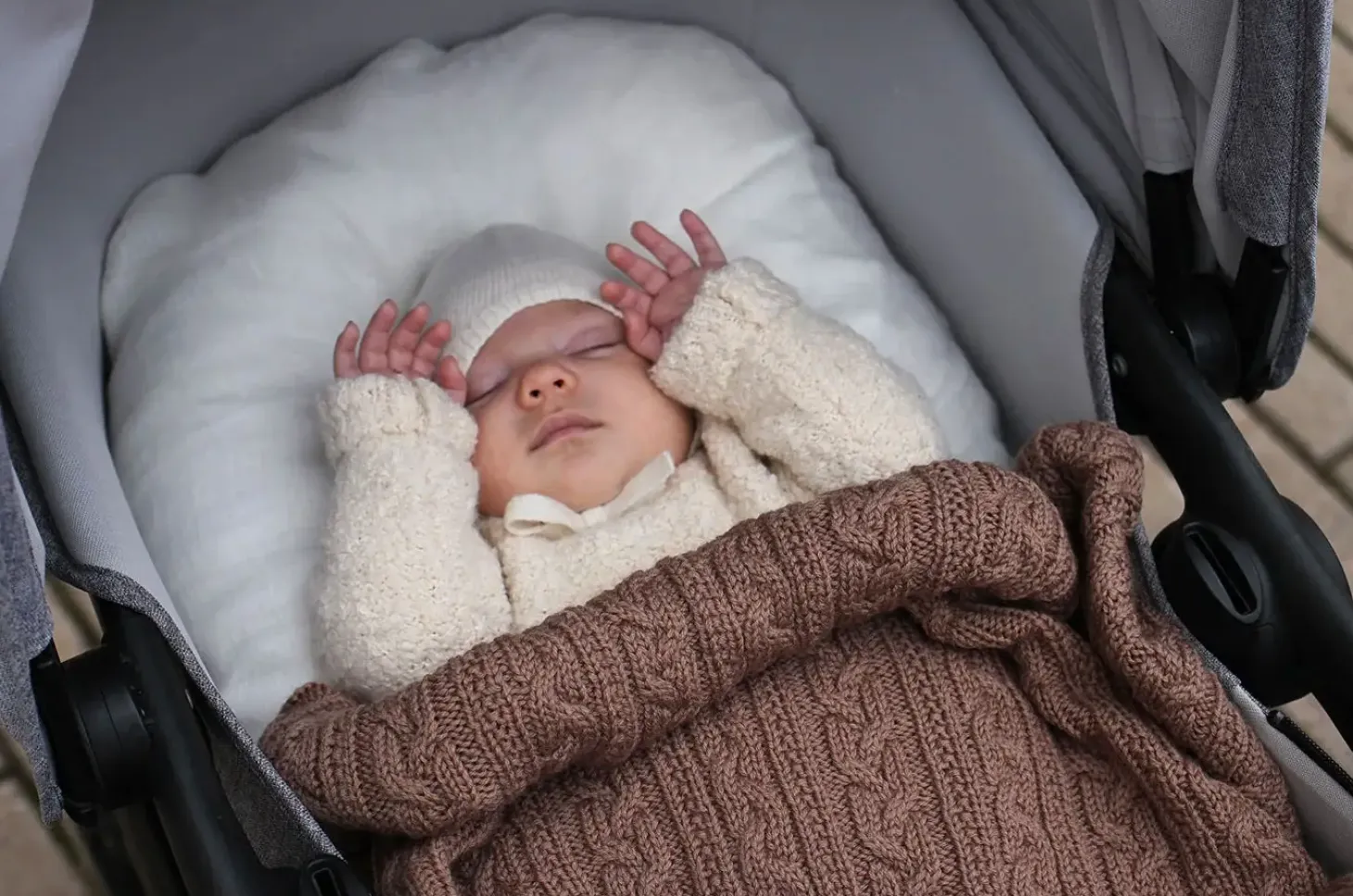 Jack o Juno - Tæppe - Knitted Merino Wool Blanket - Lys Grå