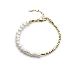Jukserei - Capri Perle Armbånd - Guld