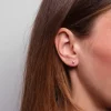 Jukserei - "X Ear Stud" øreringe - Sølv