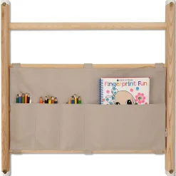 KAOS - Organizer i tekstil til ribbevæg - Light grey