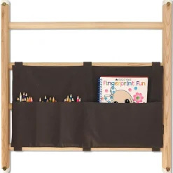 KAOS - Organizer i tekstil til ribbevæg - dark grey