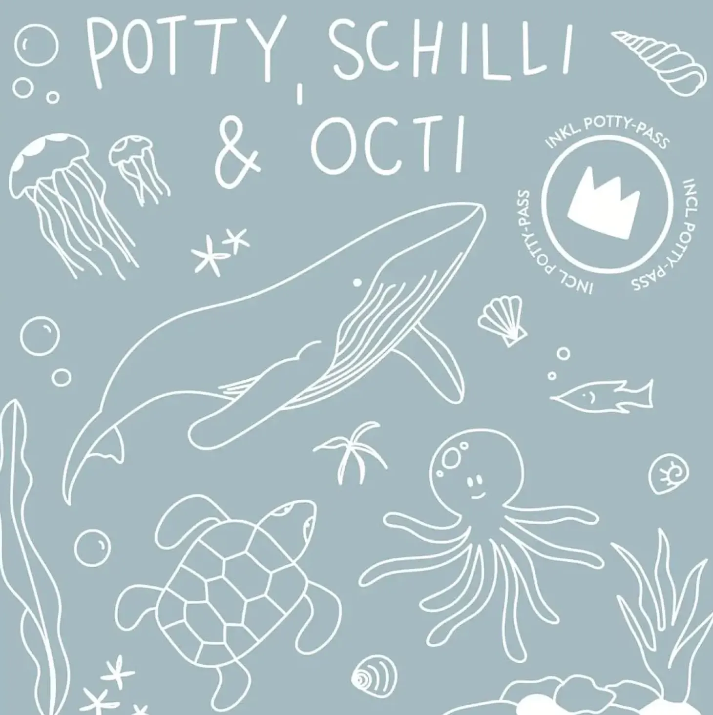Kindsgut - Potty Training Toilet - Hval - Aquamarine