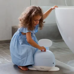 Kindsgut - Potty Training Toilet - Hval - Lys blå