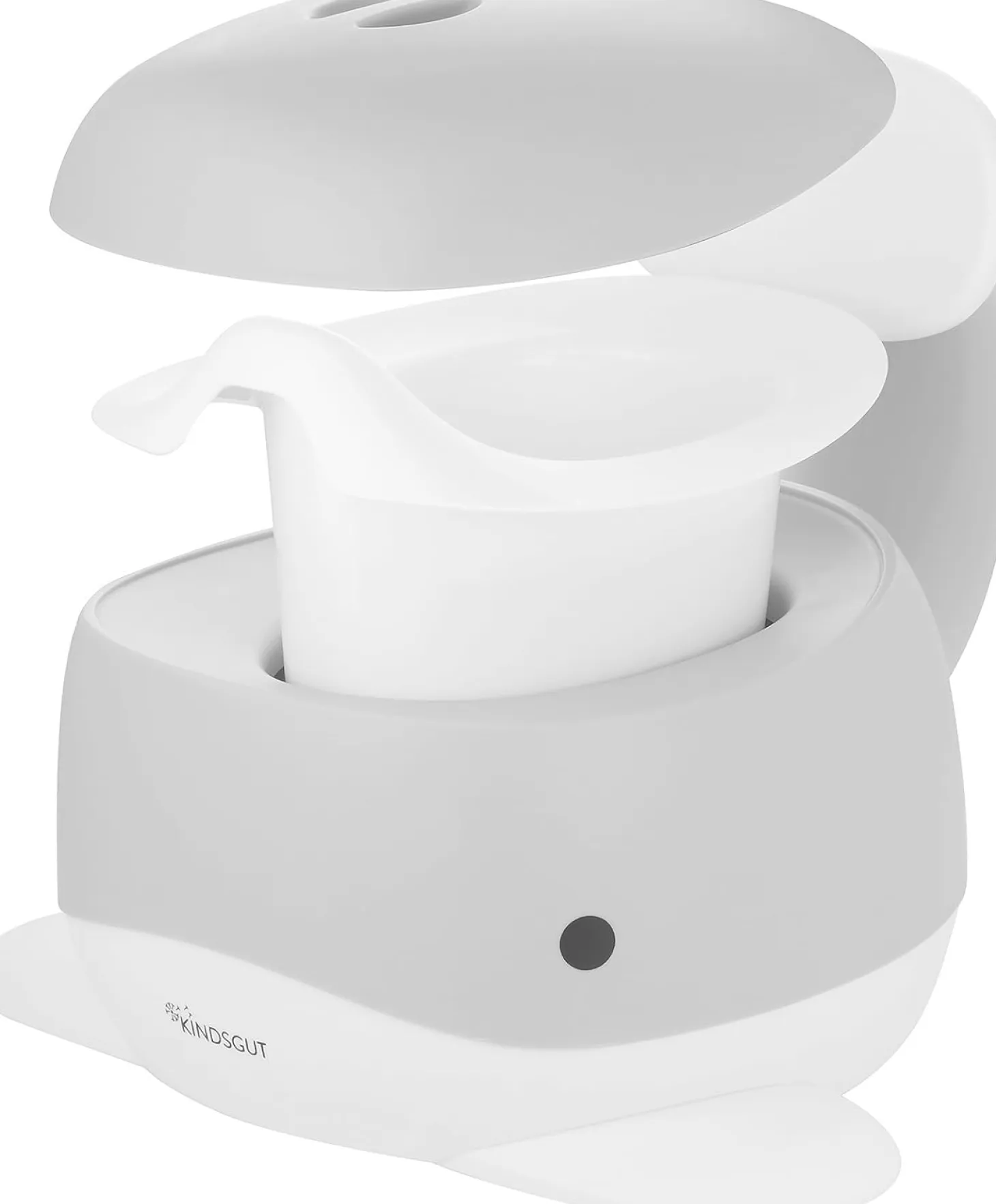 Kindsgut - Potty Training Toilet - Hval - Lys grå