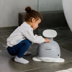 Kindsgut - Potty Training Toilet - Hval - Mørk grå