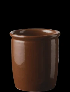 Knabstrup Keramik - syltekrukke 1 l. terracotta