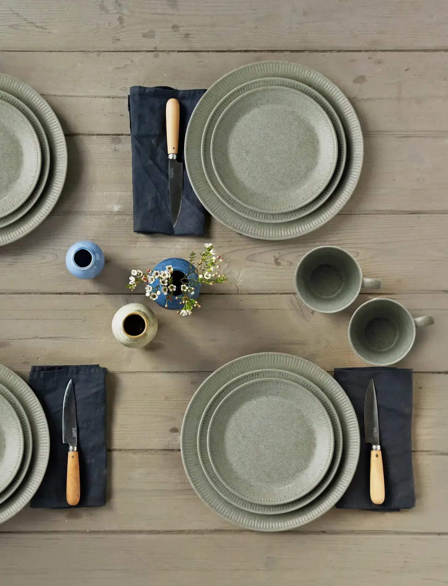 Knabstrup Keramik - tallerken Ø 22 cm olive