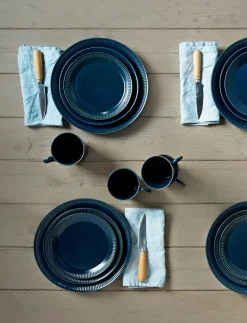 Knabstrup Keramik - tallerken Ø 19 cm blue
