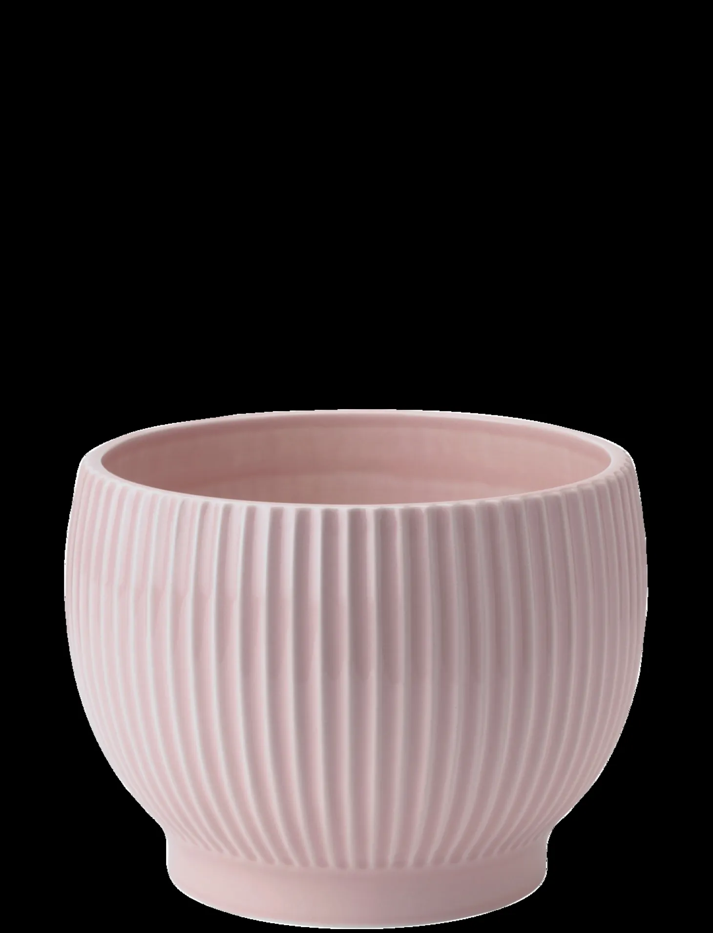 Knabstrup Keramik - urtepotteskjuler Ø 18 cm ripple rose