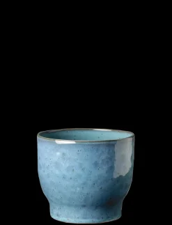 Knabstrup Keramik - urtepotteskjuler Ø 14.5 cm dusty blue