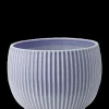 Knabstrup Keramik - urtepotteskjuler Ø 18 cm ripple lavender