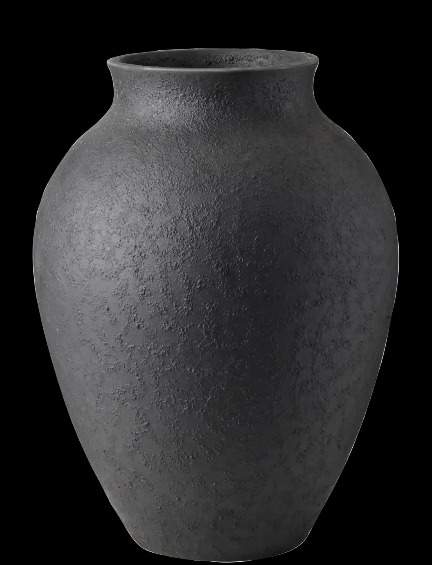 Knabstrup Keramik - vase H 27 cm black