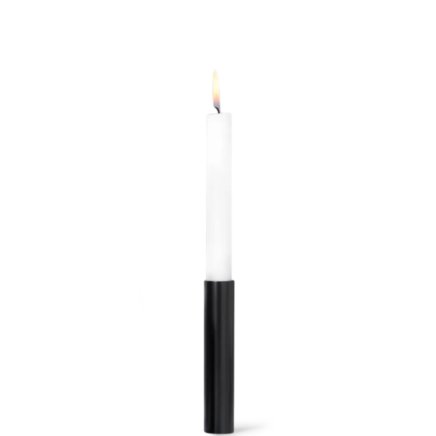 Kunstindustrien - Slim Light Lysetage - Sort - Højde 14 cm