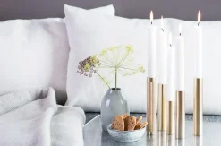 Kunstindustrien - Slim Light Lysetage - Messing - Højde 10 cm