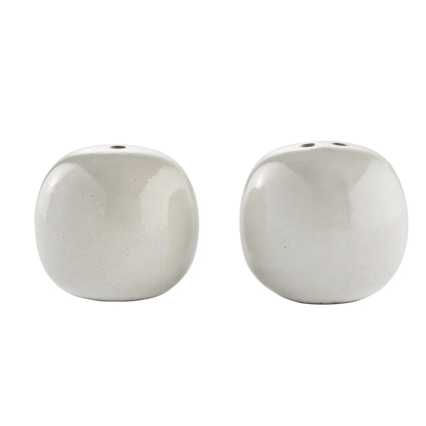 Lene Bjerre - Amera salt/peber sæt - 4,5x4,5 cm. beige