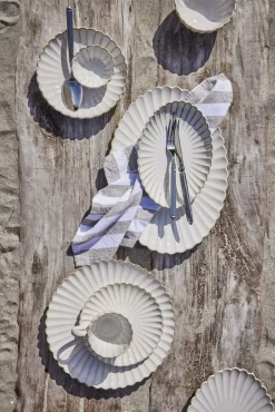 Lene Bjerre - Camille fad 36x25,5 cm. råhvid