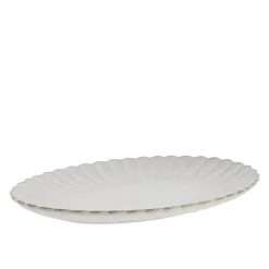 Lene Bjerre - Camille fad 36x25,5 cm. råhvid
