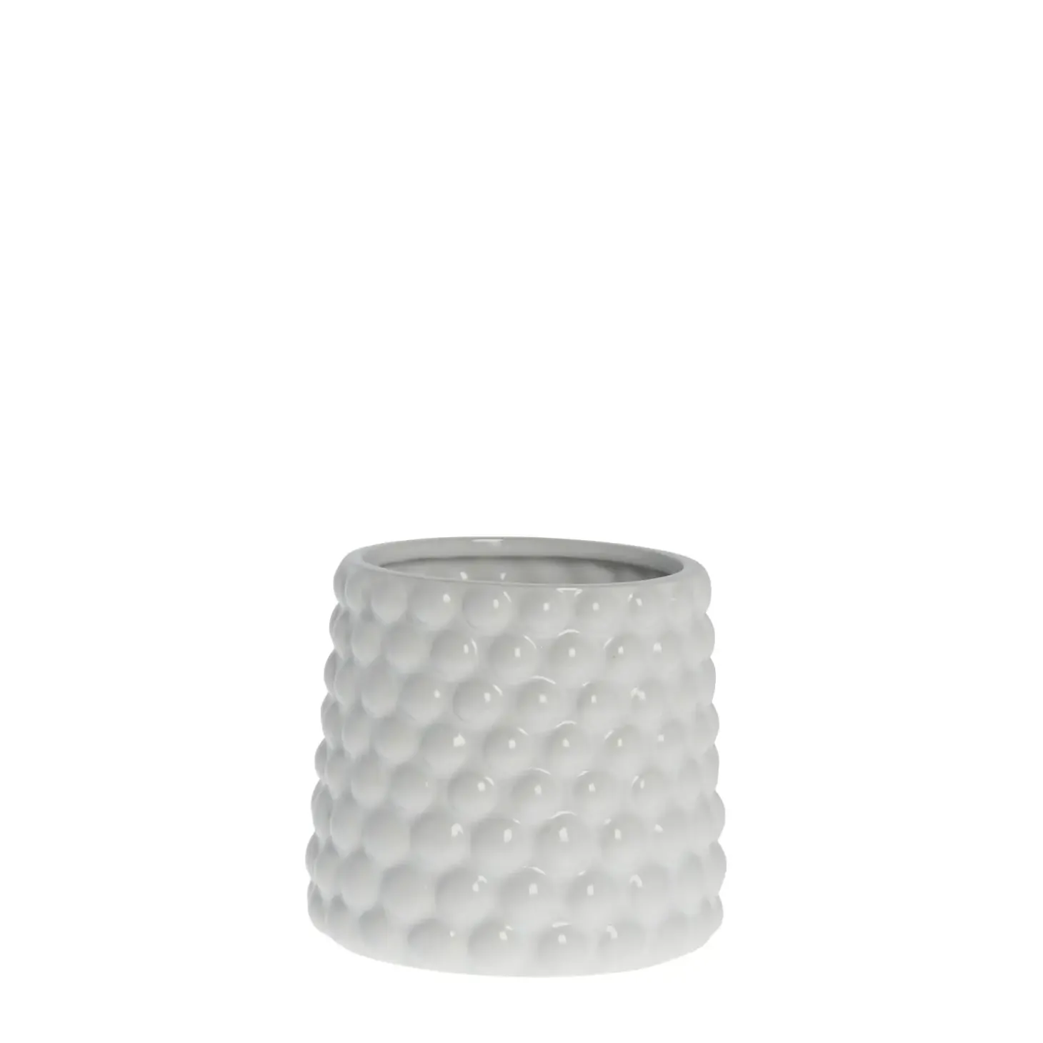 Lene Bjerre - Dotsie urtepotteskjuler Ø14cm hvid