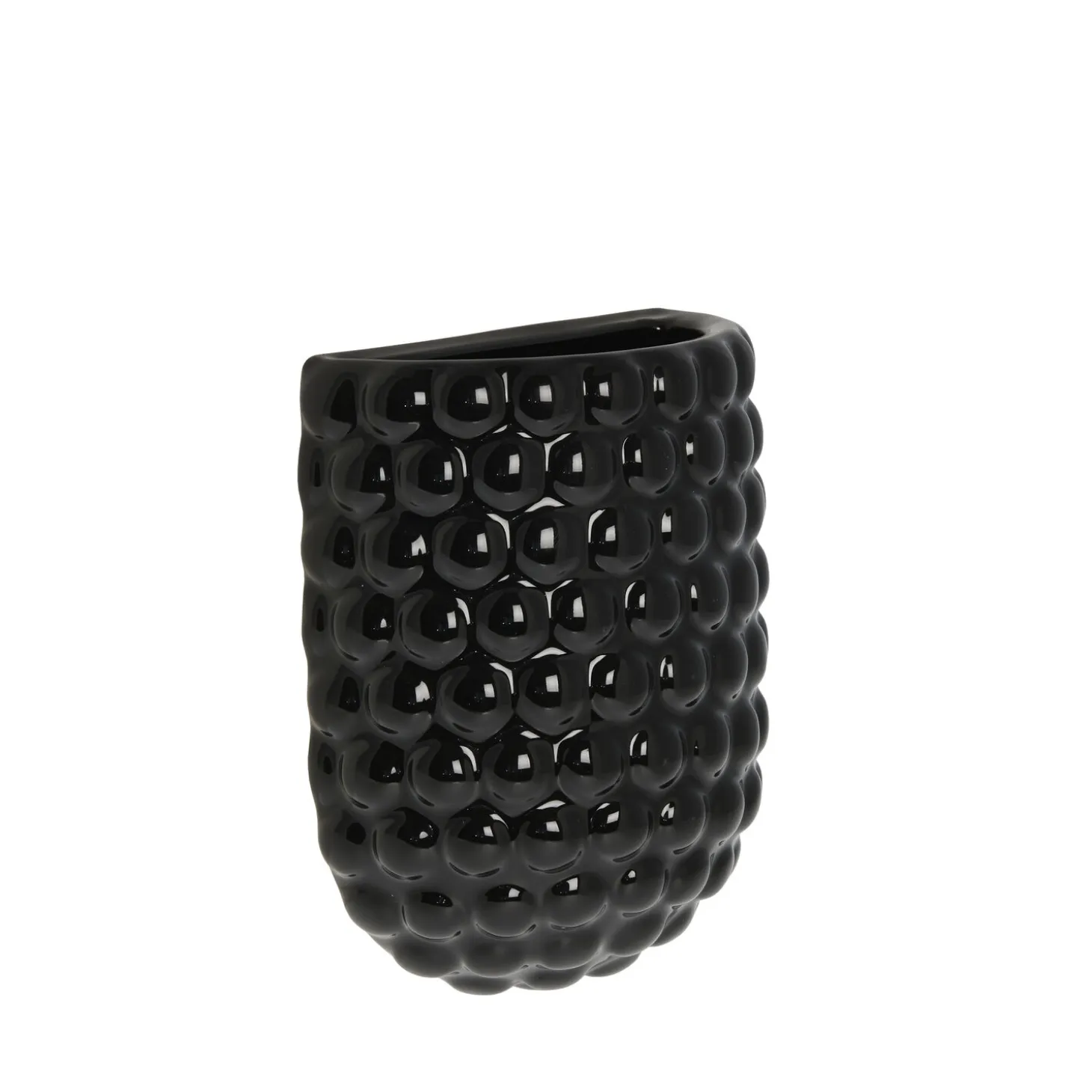 Lene Bjerre - Dotsie væghængt vægpotte H20 cm. sort