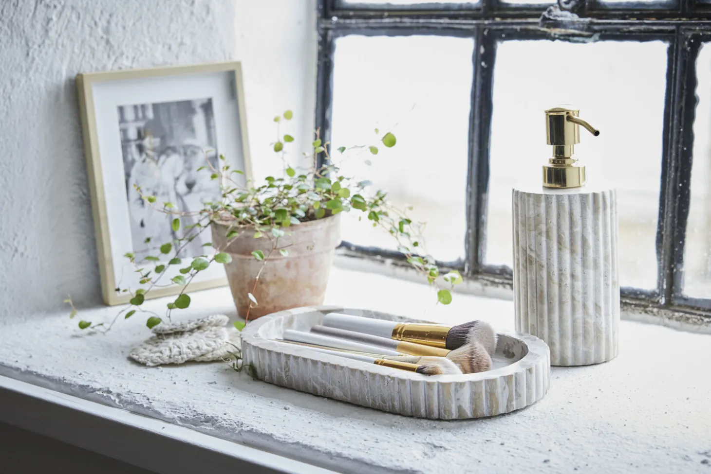 Lene Bjerre - Eliana dispenser 18,5 cm. sand marmor